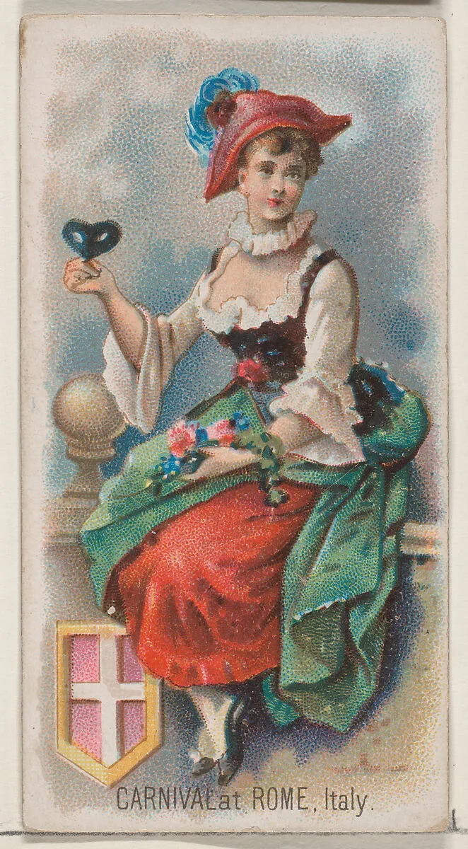 Carnival at Rome, Italy, from the Holidays series (N80) for Duke brand cigarettes — W. Duke, Sons & Co.|George S. Harris & Sons