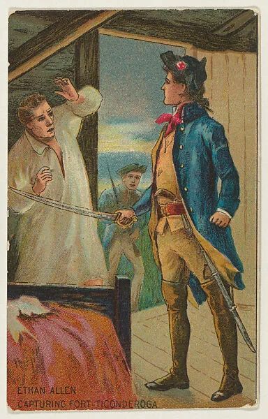 Ethan Allen Capturing Fort Ticonderoga, from the "Historical Events" series (T70), issued with Buffo Grande Little Cigars — Unknown