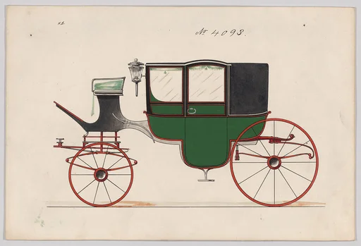 Design for Glass Panel Coach, no. 4093