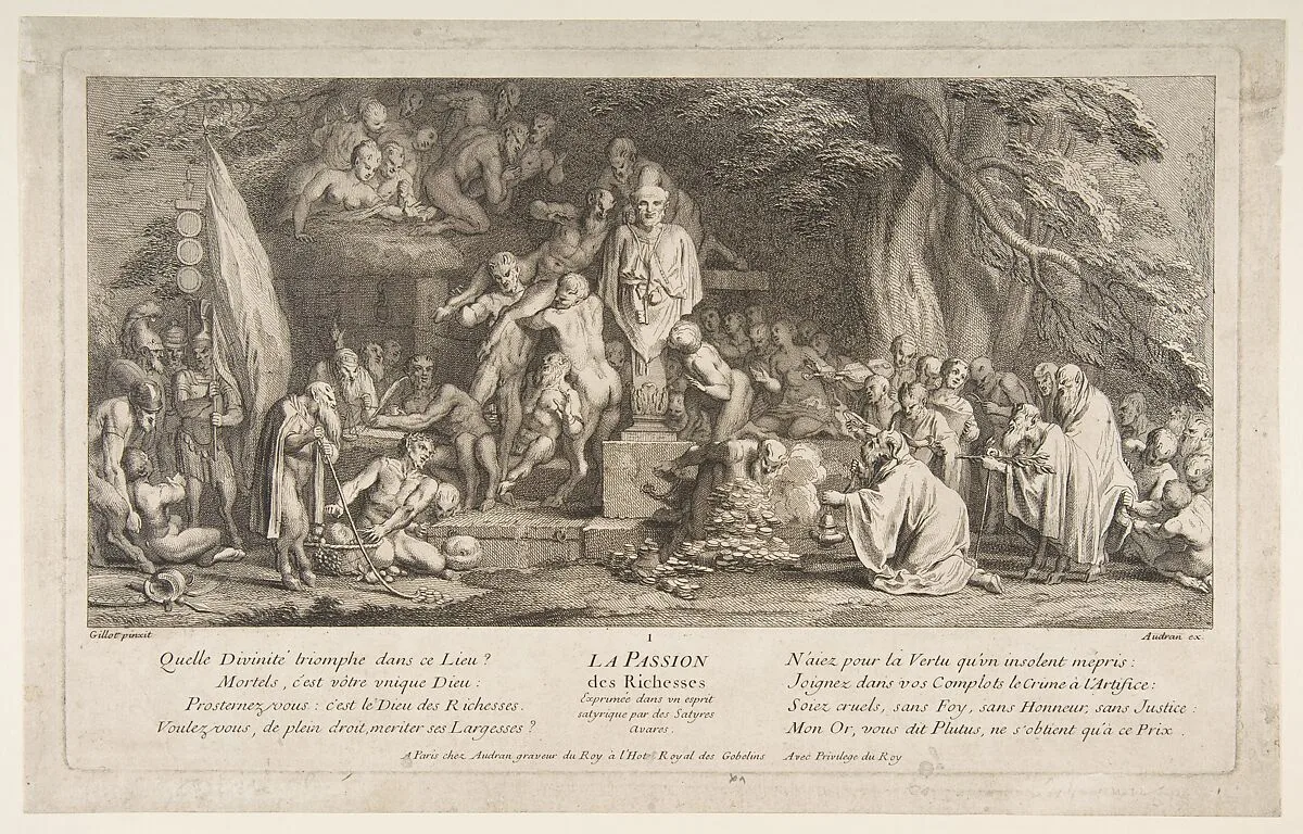 The Passion for Wealth — Claude Gillot|Jean Audran