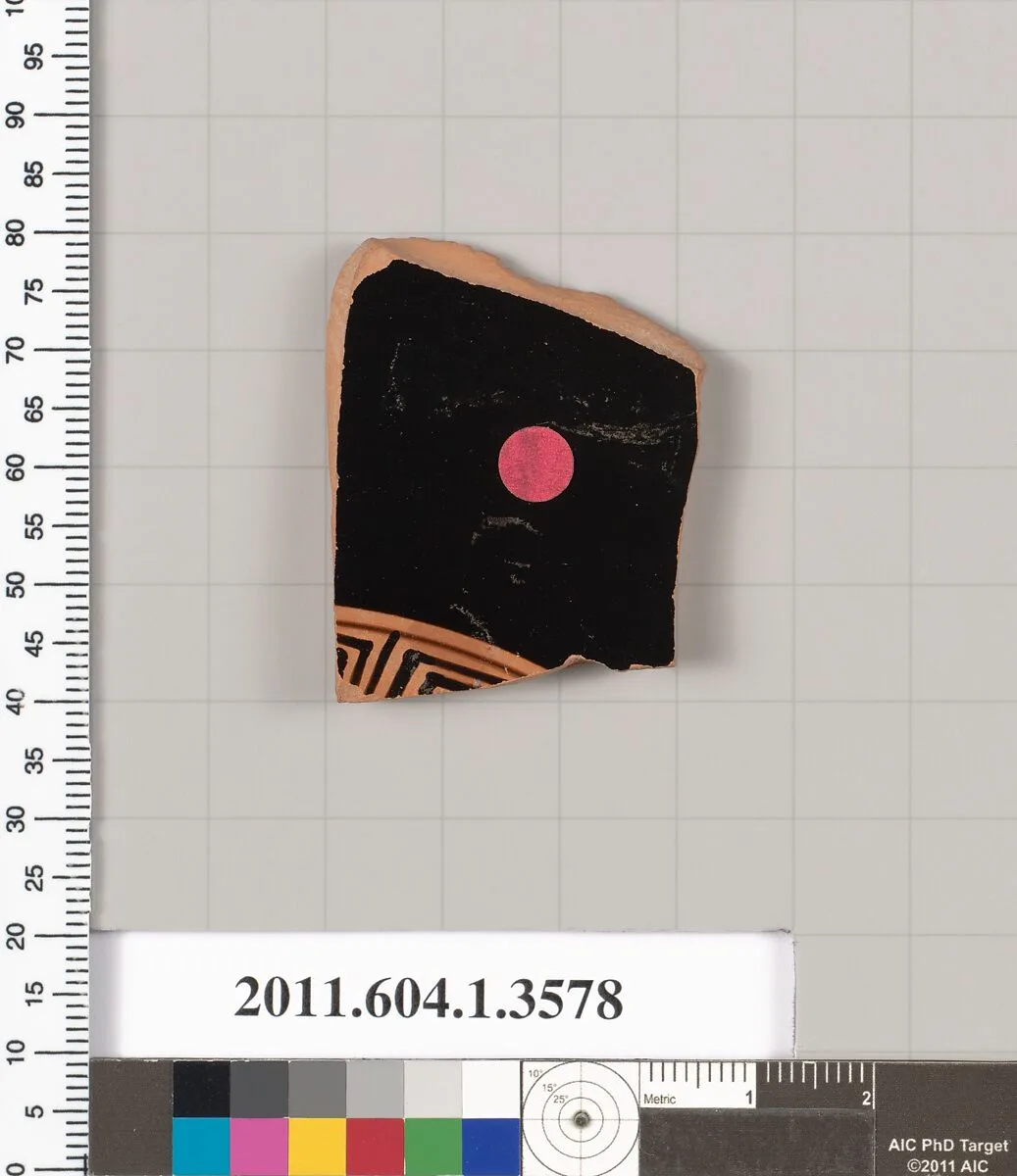 Terracotta fragment of a kylix (drinking cup) — Unknown