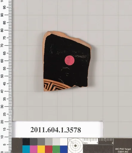 Terracotta fragment of a kylix (drinking cup)
