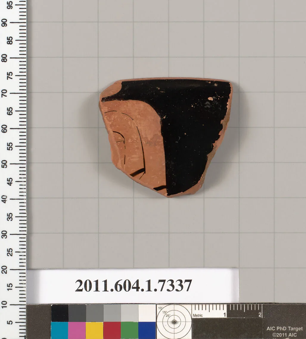 Terracotta rim fragment of a kylix (drinking cup) — Unknown