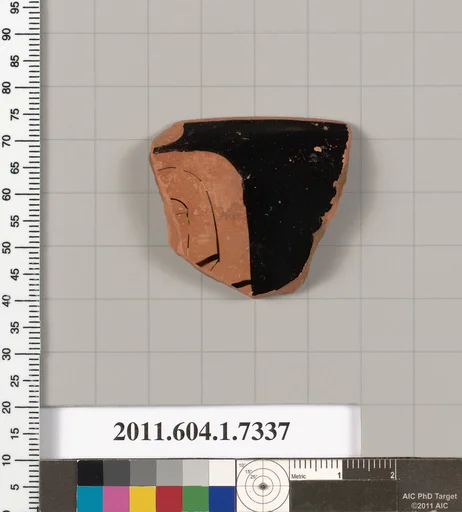 Terracotta rim fragment of a kylix (drinking cup)