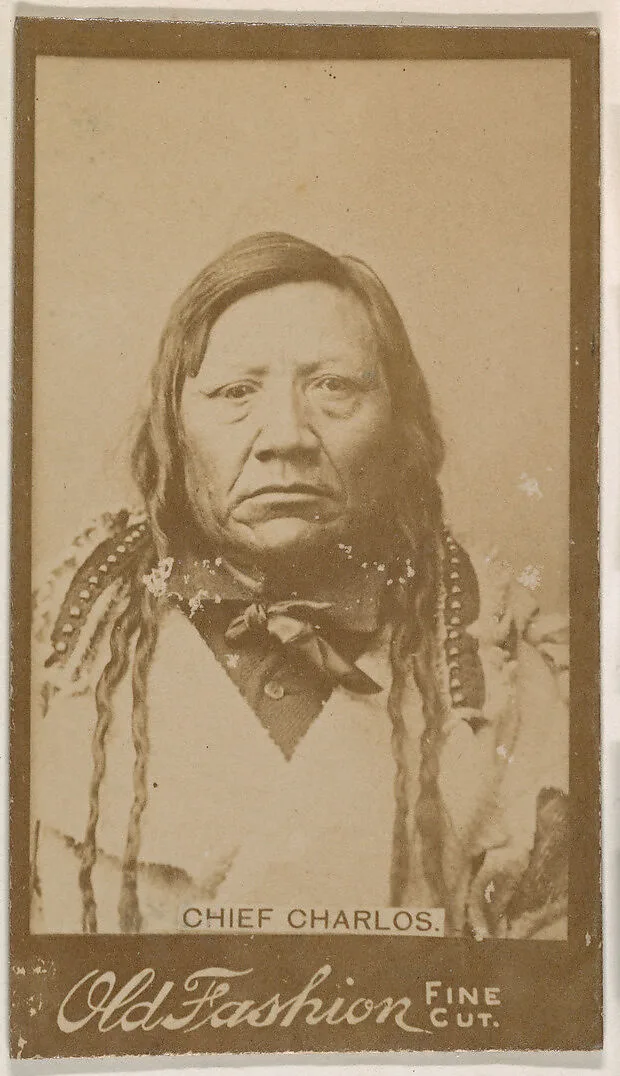 Chief Charlos, from the Indian Chiefs series (N681) promoting Old Fashion Fine Cut Tobacco — Unknown