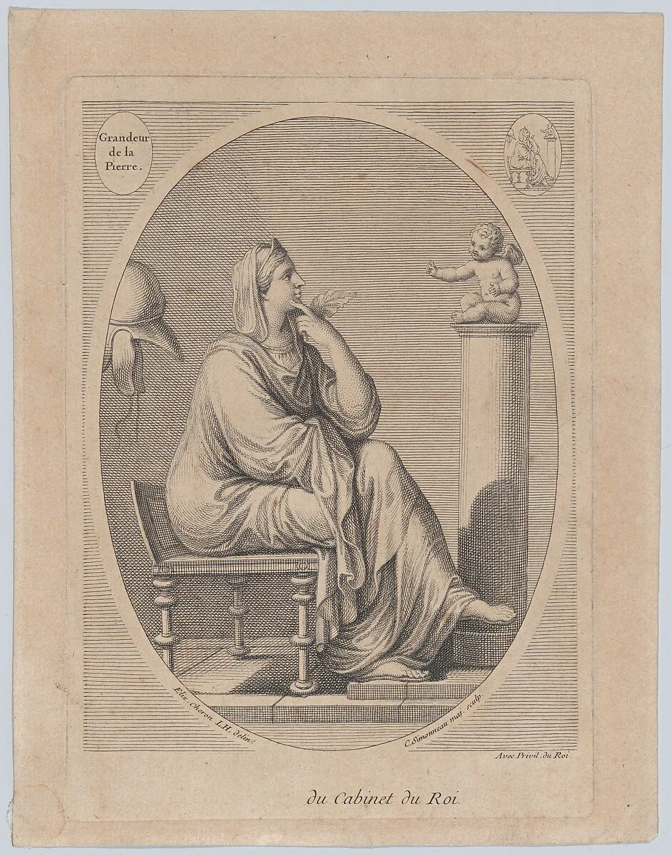 Grandeur de la pierre, after Eliz. Cheron — Charles Simonneau