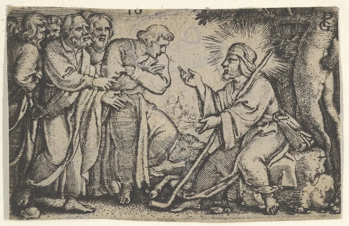 Christ Speaking to the Disciples, from "The Story of Christ" — Georg Pencz