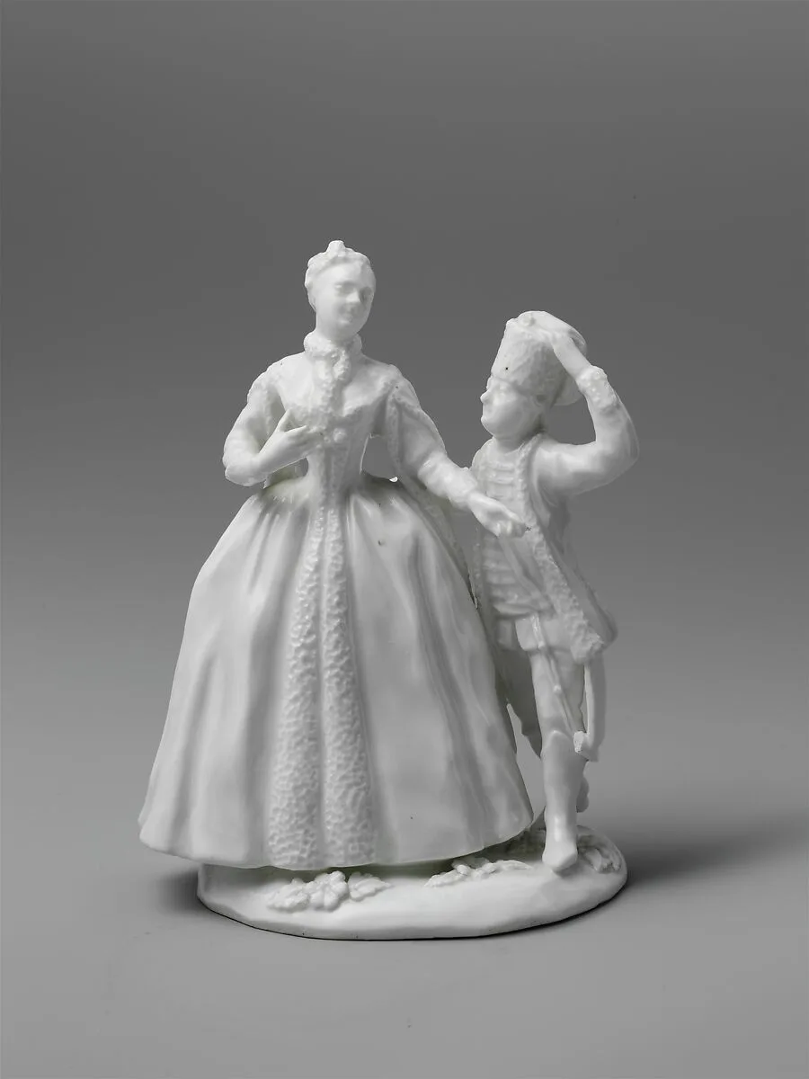 Woman and Hussar — Imperial Porcelain Manufactory