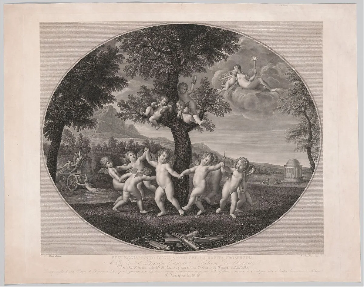 Amorini Celebrate the Rape of Proserpina — Francesco Rosaspina|Francesco Albani