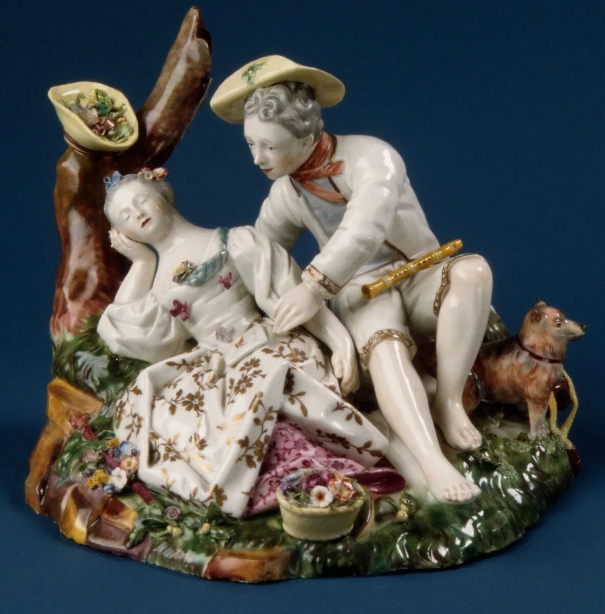 The Sleeping Shepherdess — Georg Ludwig Bartholomae|Fulda Pottery and Porcelain Manufactory
