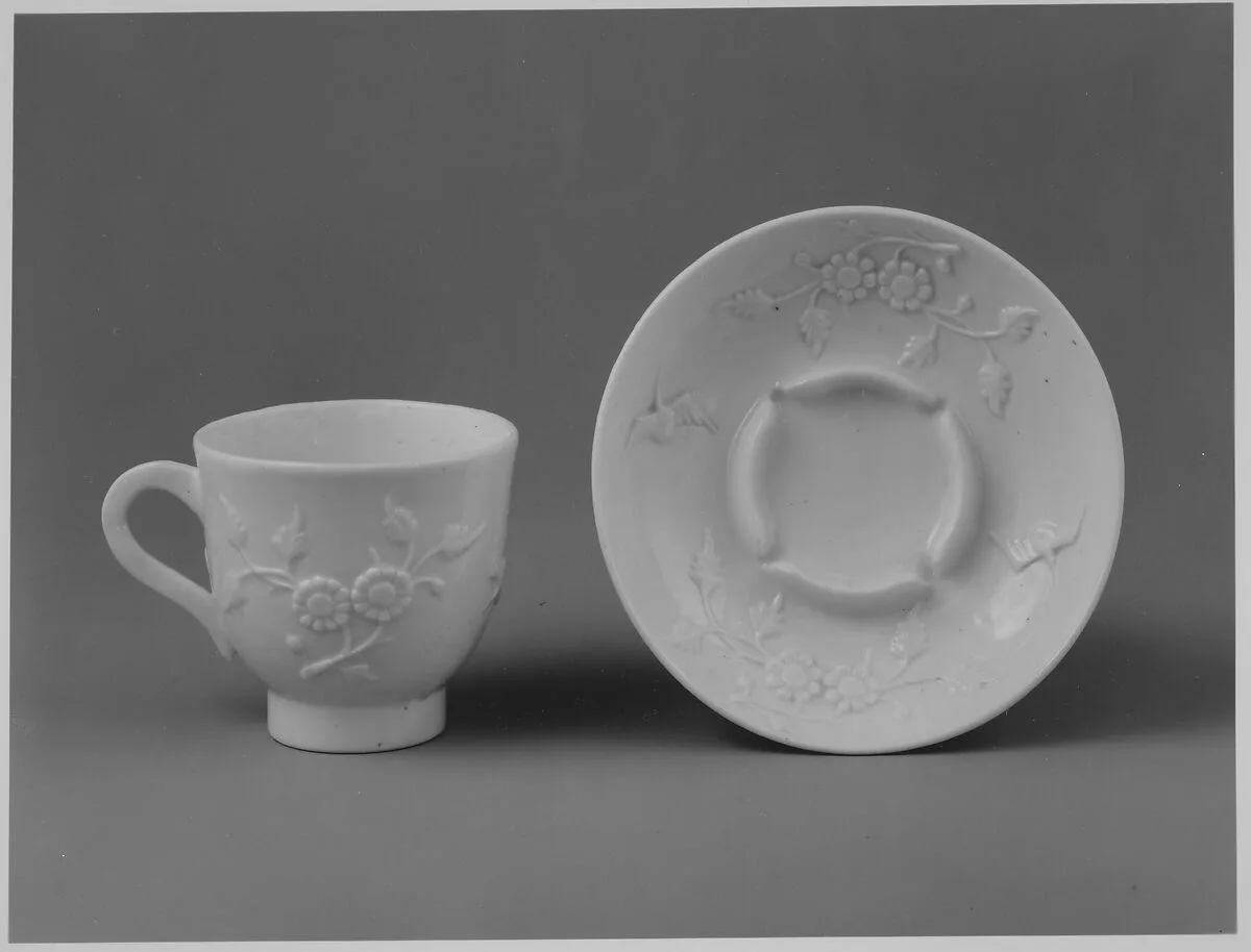 Cup and saucer — Saint-Cloud factory
