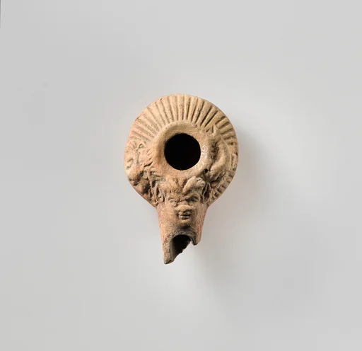 Terracotta oil lamp
