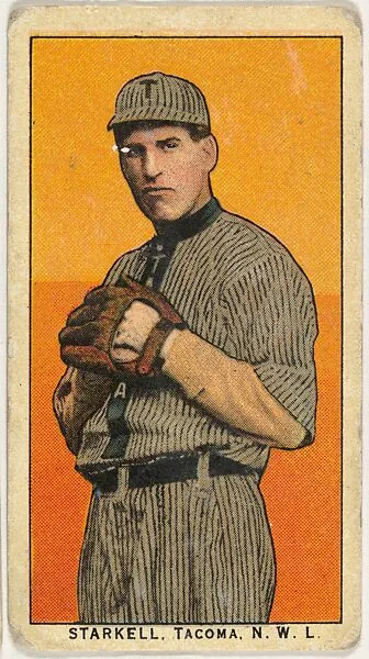 Starkell, Tacoma, Northwestern League, from the "Obak Baseball Players" set (T212), issued by the American Tobacco Company to promote Obak Mouthpiece Cigarettes — American Tobacco Company