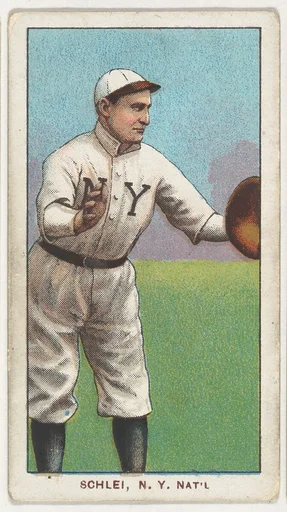 Schlei, New York, National League, from the White Border series (T206) for the American Tobacco Company