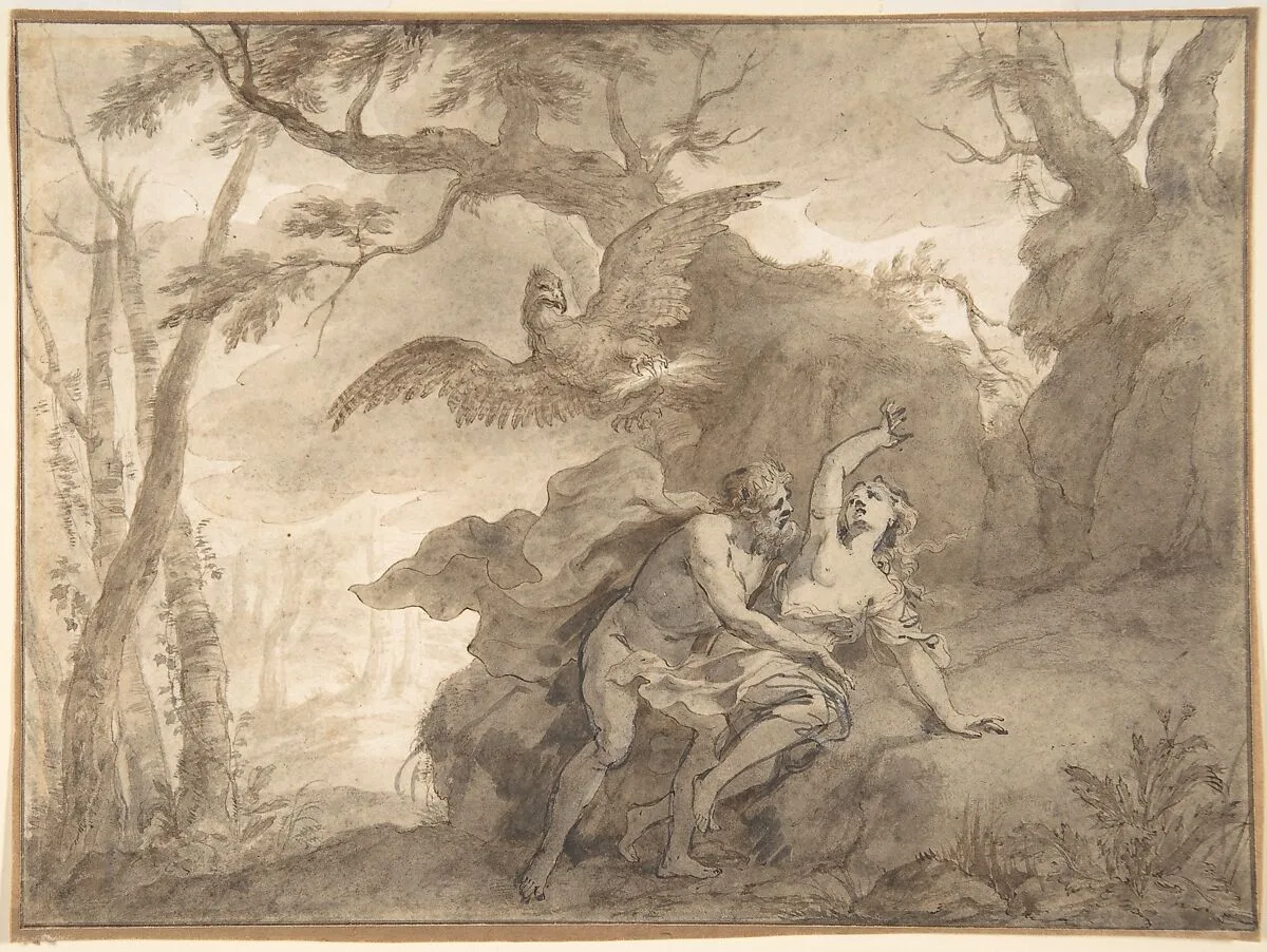 Illustrations to the Metamorphoses of Ovid: Jupiter and Io (.1); Jupiter and Io, disguised as a white beifer (.2); Mercury Rescuing Io from Argus (.3) — Godfried Maes