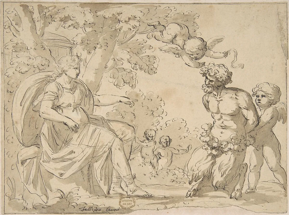 Diana and Satyr — Filippo Cavori