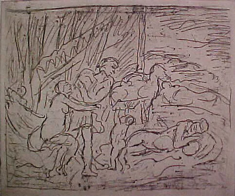 Cephalus and Aurora (#1), from ¦The Poussin Project: A Series of Prints after Nicolas Poussin¦