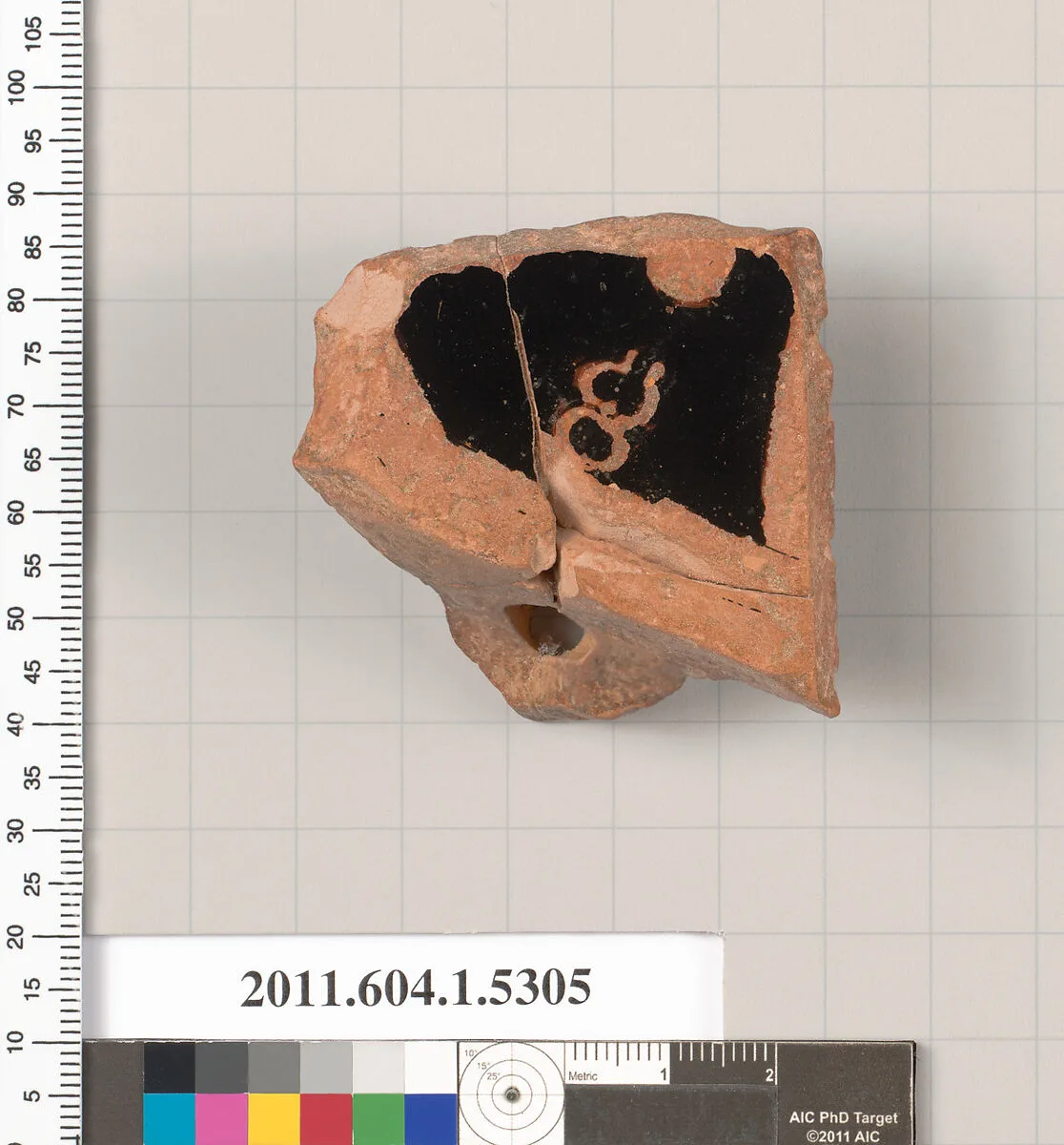 Terracotta fragment of a kylix (drinking cup) — Unknown