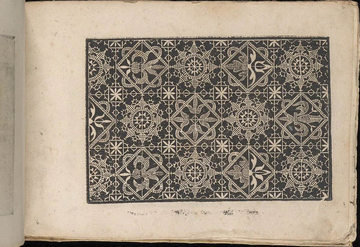 Fiori di Ricami Nuovamente Posti in Luce, page 6 (recto) — Matteo Florimi|Francesco de' Franceschi