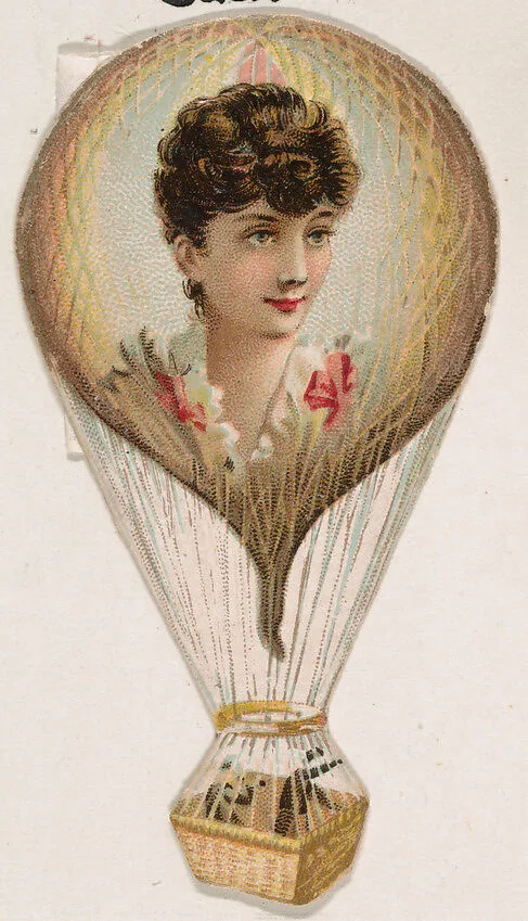 Hot air balloon, from the Novelties series (N228, Type 3) issued by Kinney Bros. — Kinney Brothers Tobacco Company