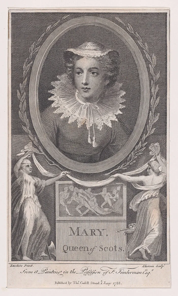 Mary, Queen of Scots — Mary, Queen of Scots|Federico Zuccaro (Zuccari)|John Keyse Sherwin|Thomas Cadell the Elder