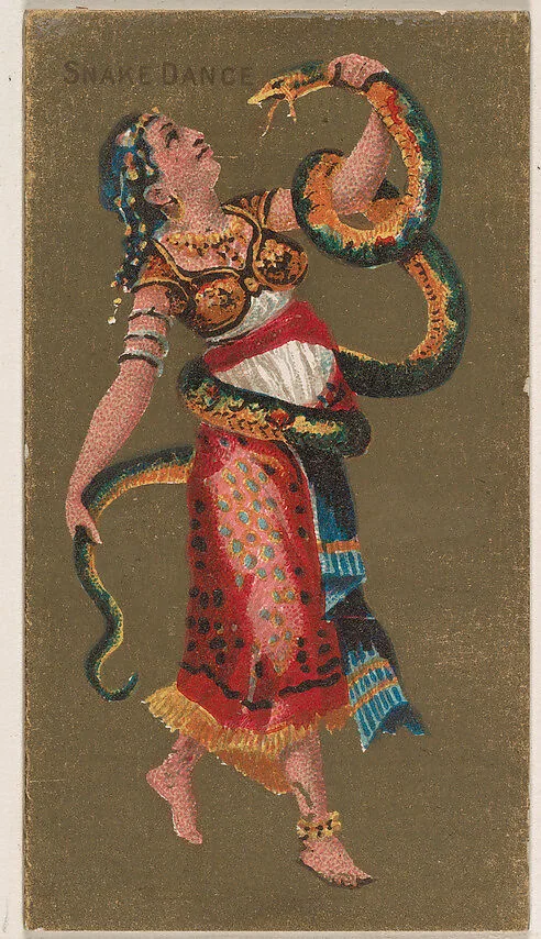 Snake Dance, from National Dances (N225, Type 2) issued by Kinney Bros. — Kinney Brothers Tobacco Company