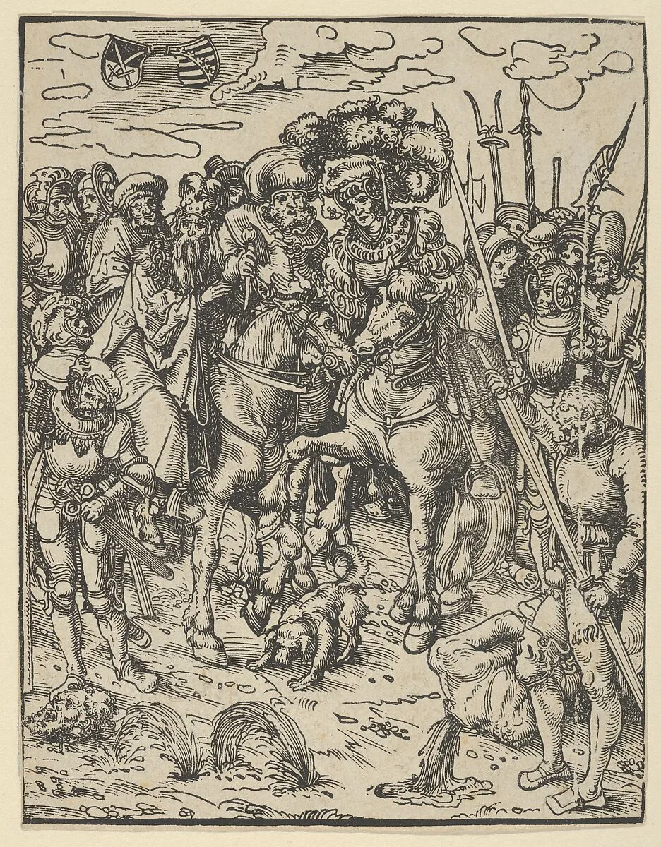 Reverse copy of The Martyrdom of St Paul from The Matyrdom of the Twelve Apostles — Lucas Cranach the Elder