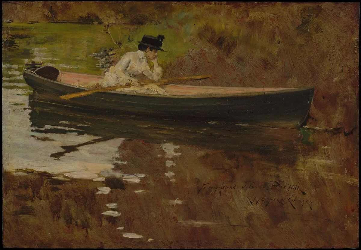 Alice Gerson in Prospect Park — William Merritt Chase