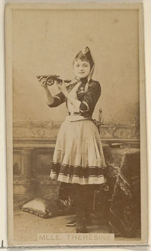 Mlle. Theresine, from the Actors and Actresses series (N45, Type 8) for Virginia Brights Cigarettes