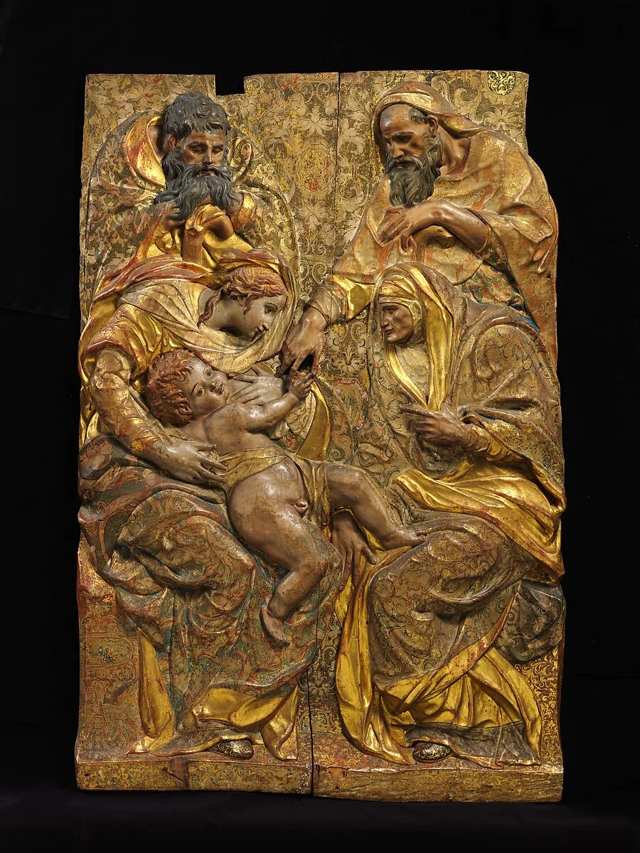 The Holy Family with Saints Anne and Joachim — Diego de Pesquera
