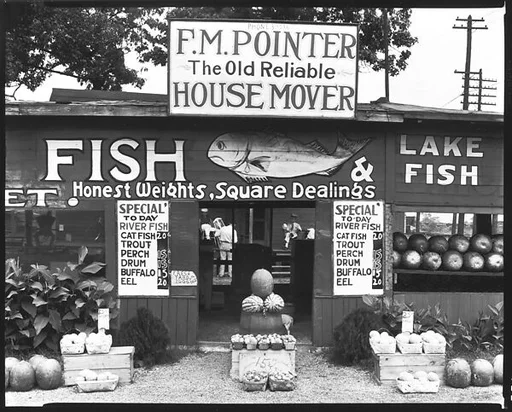 [Roadside Fish and Produce Stand, Near Birmingham, Alabama]