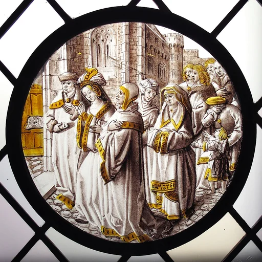 Roundel with Susanna Led to Judgement