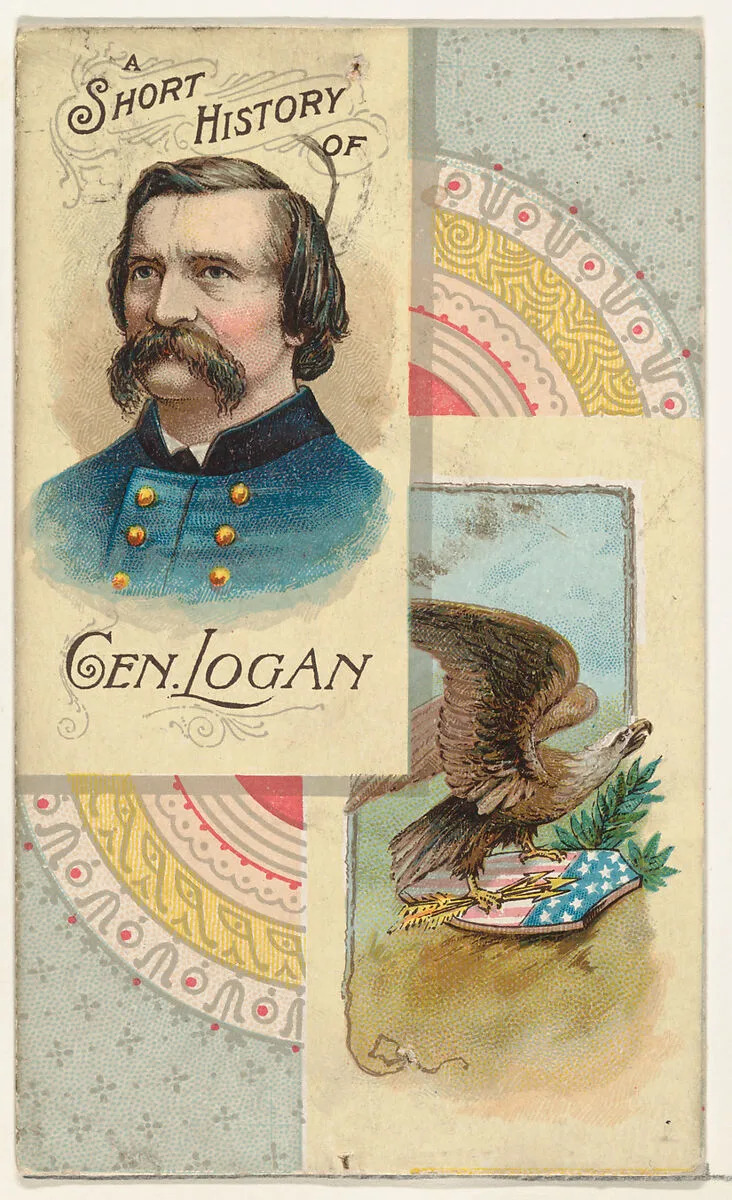 A Short History: General John Logan, from the Histories of Generals series (N114) issued by W. Duke, Sons & Co. to promote Honest Long Cut Smoking and Chewing Tobacco — W. Duke, Sons & Co.|Knapp & Company