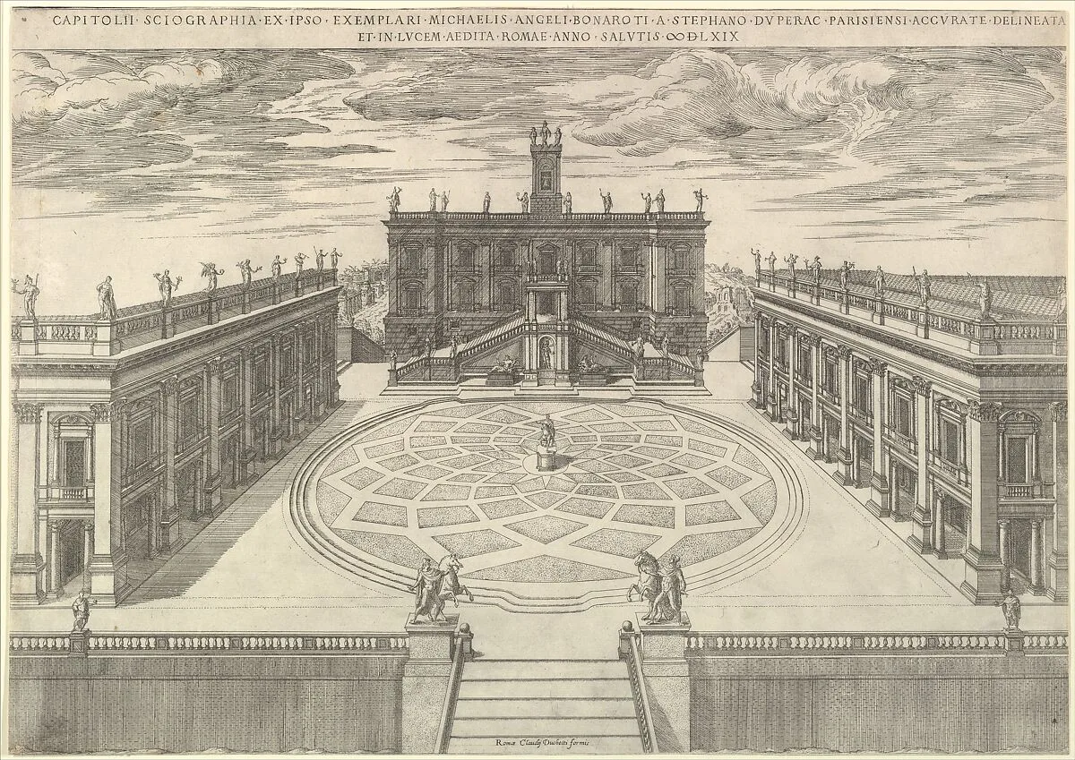 Speculum Romanae Magnificentiae: View of the Roman Capitol — Etienne DuPérac