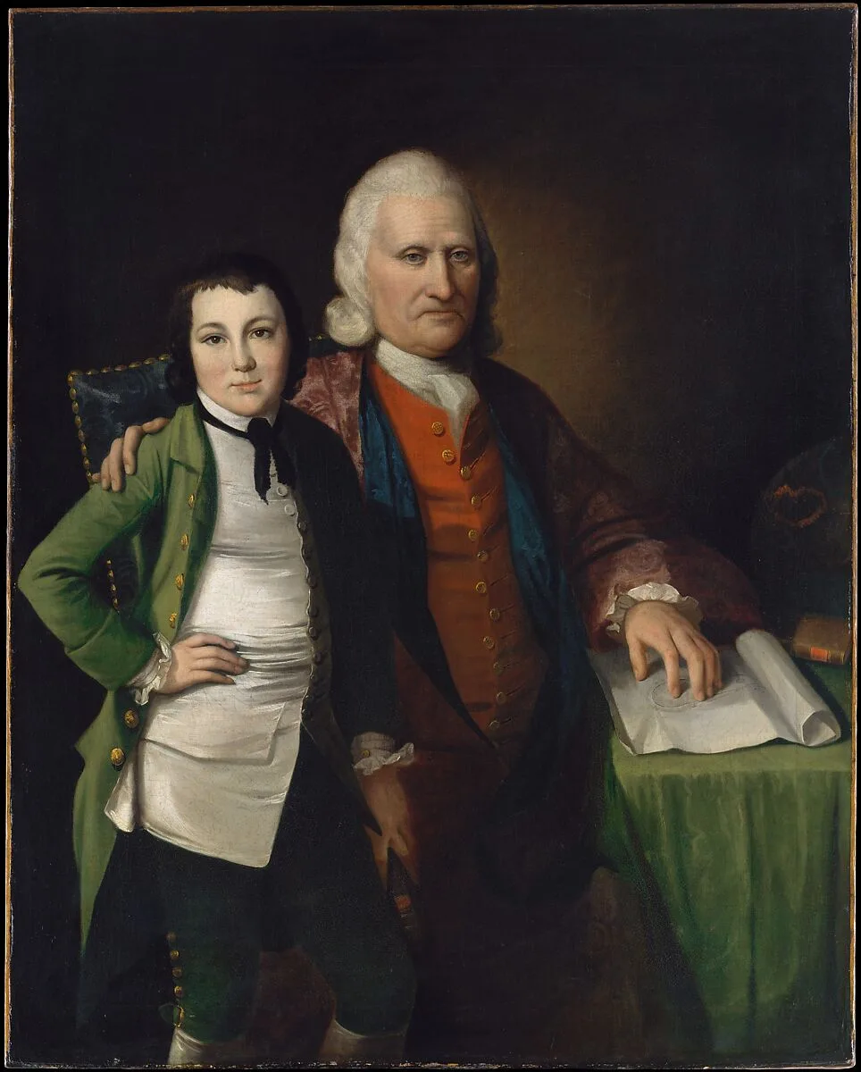 Cadwallader Colden and His Grandson Warren De Lancey — Matthew Pratt