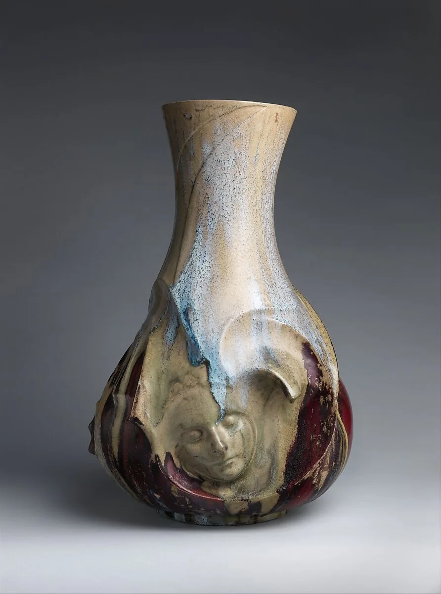 Vase with face — Pierre-Adrien Dalpayrat|Alphonse Voisin-Delacroix