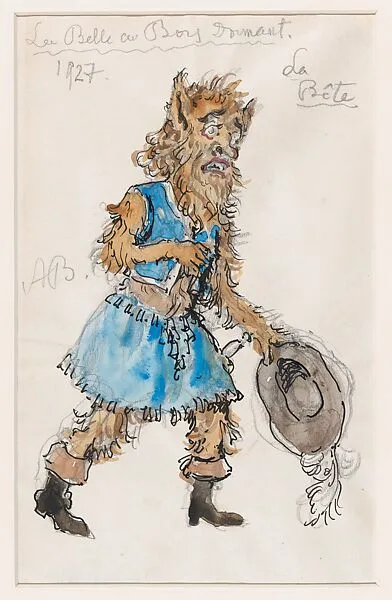 Design for the Costume of 'La Bete' (The Beast) for the Ballet 'La Belle au Bois Dormant' (Sleeping Beauty) — Alexander Benois