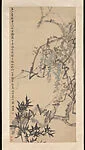近代 郭味蕖 藤蘿墨竹圖 軸|Wisteria and Bamboo