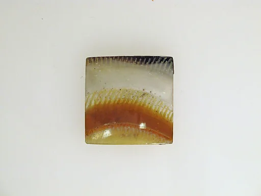 Glass striped mosaic bowl fragment