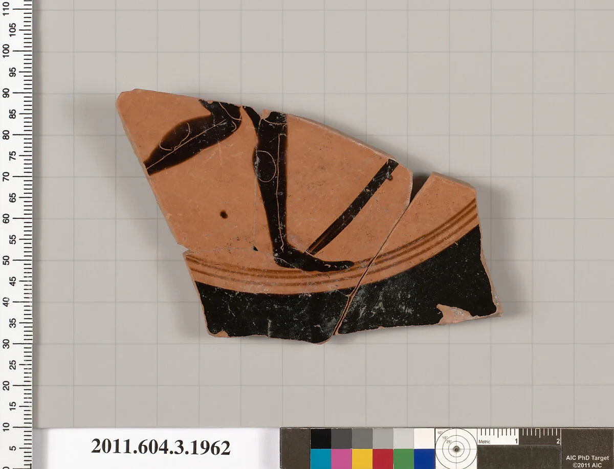 Terracotta fragment of a kylix (drinking cup) — Unknown