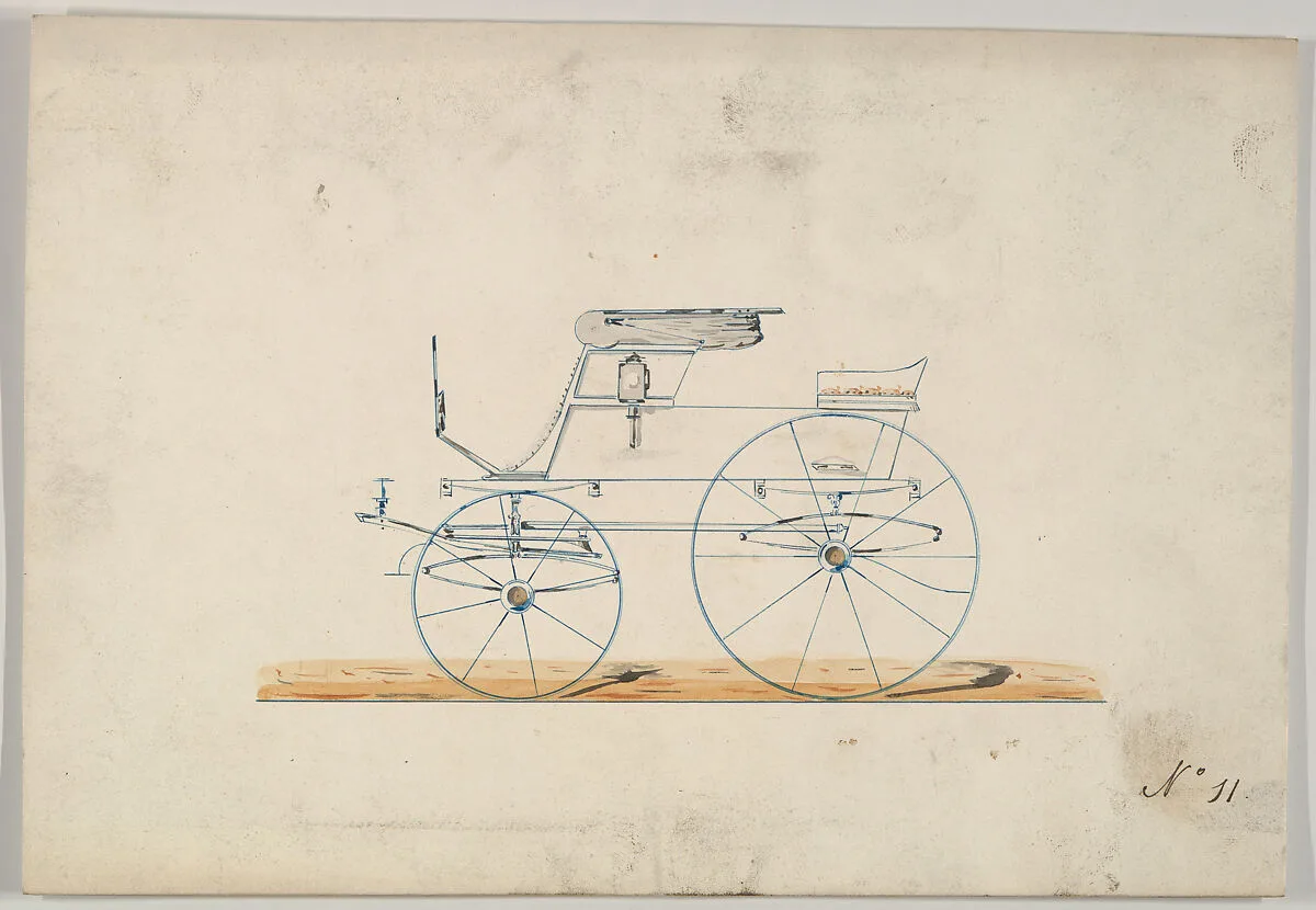 Design for Stanhope Phaeton (unnumbered) — Brewster & Co.
