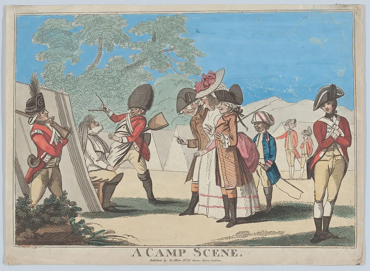 A Camp Scene — William Allen|Henry William Bunbury|William Paulet Carey
