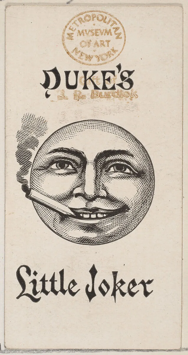 Duke's Little Joker, from the Playing Cards series (N84) to promote Turkish Cross-Cut Cigarettes for W. Duke, Sons and Co. — W. Duke, Sons & Co.