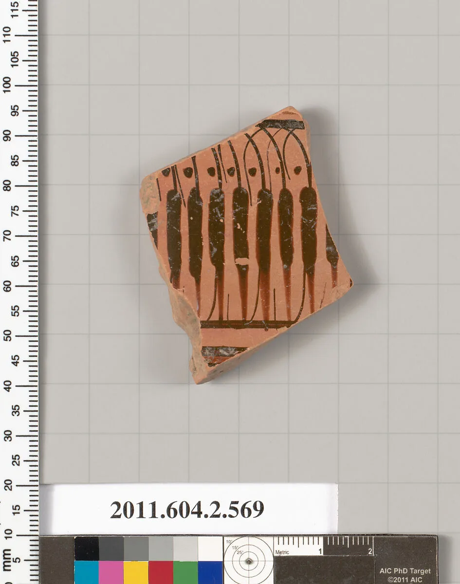 Terracotta fragment of a column-krater (bowl for mixing wine and water) — Unknown