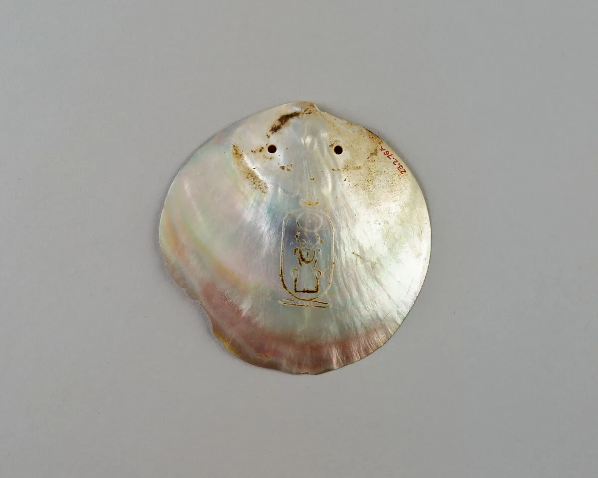 Shell Inscribed with the Cartouche of Senwosret I — Unknown