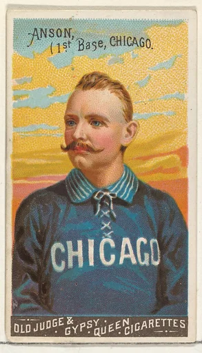 Cap Anson, 1st Base, Chicago, from the Goodwin Champion series for Old Judge and Gypsy Queen Cigarettes