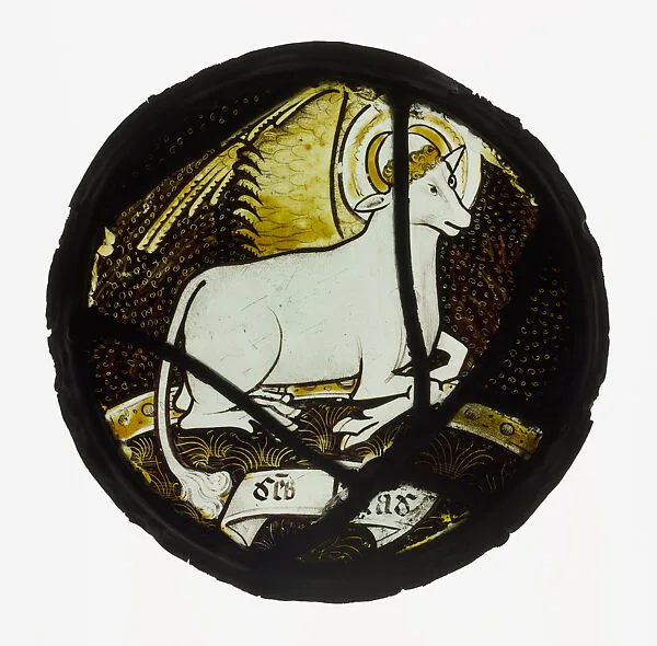 Roundel with Winged Ox — Unknown