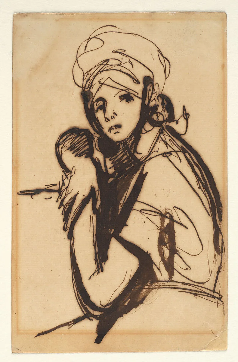 Half-Figure of a Young Woman — George Romney