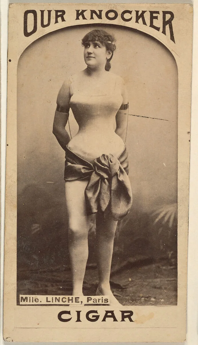 Mlle. Linche, Paris, from the Actresses series (N665) promoting Our Knocker Cigars — Unknown