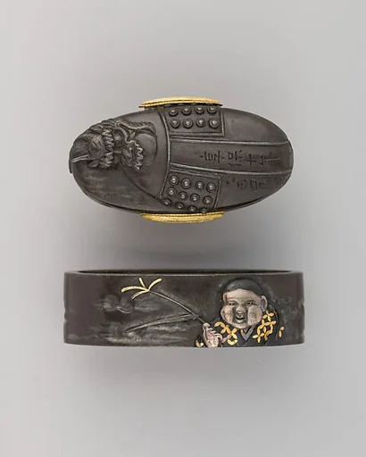 Sword-Hilt Collar and Pommel (Fuchigashira)